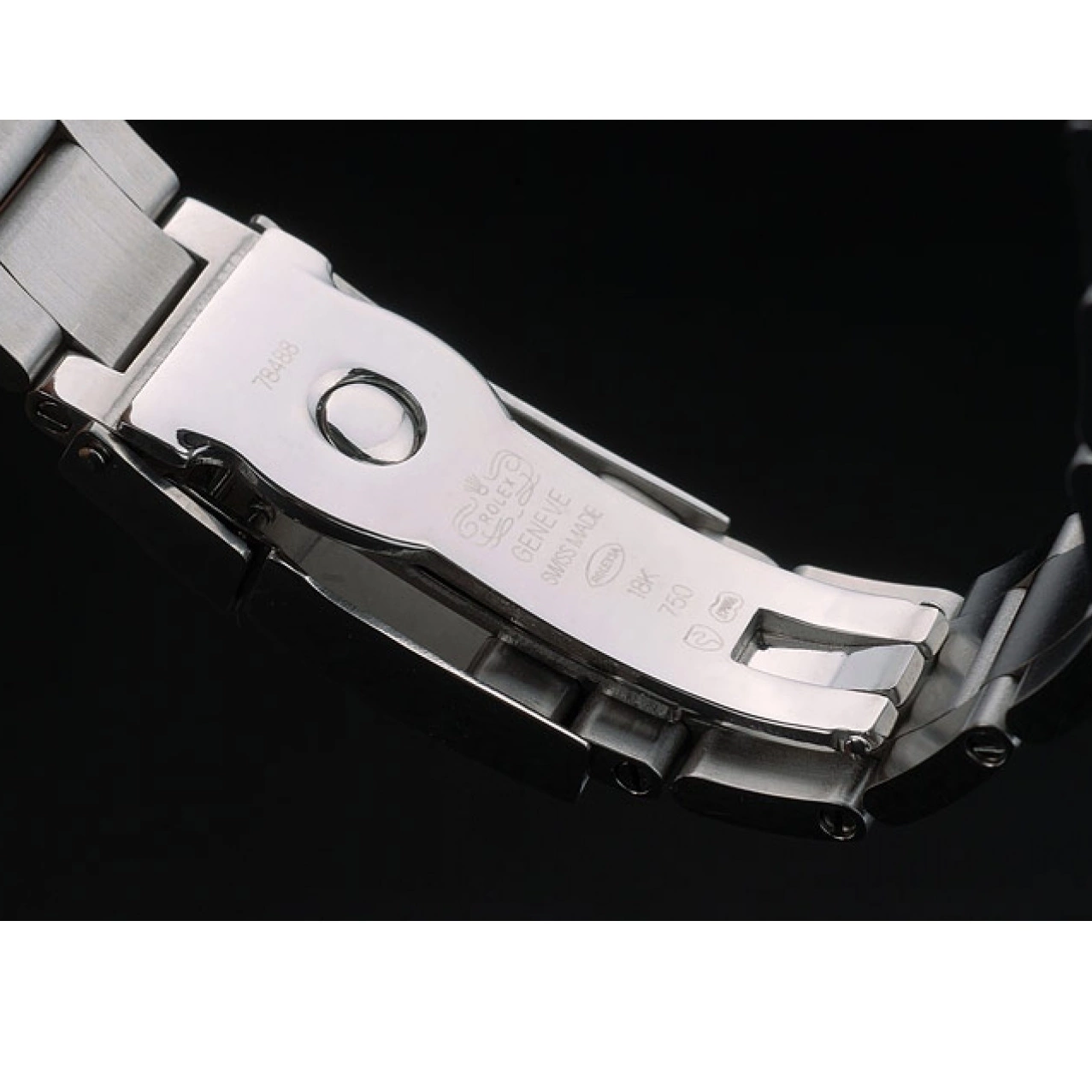 AAA replica watch Rolex 80249 Steep White Daytona Tachymeter Ceramic Stainless Black Dial Strap 0615